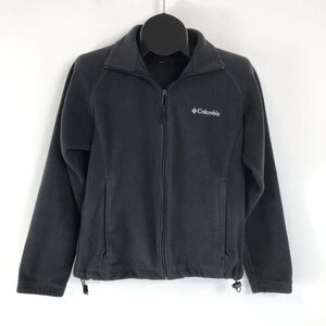 Columbia Full Zip Fleece Jacket Women’s Size Medium Pockets Logo Outdoor Winter